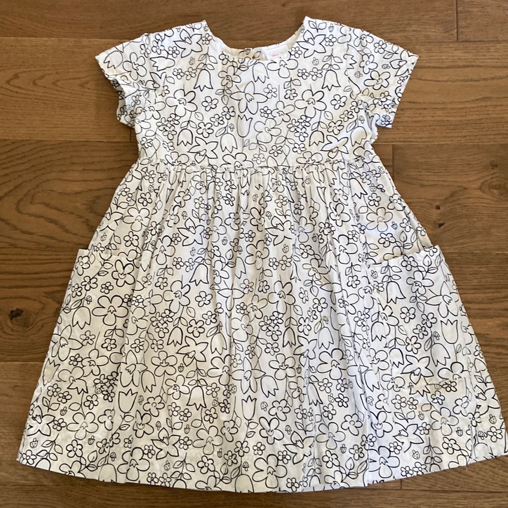 Hanna Andersson Girl’s Pocket Playdress In 100% Cotton